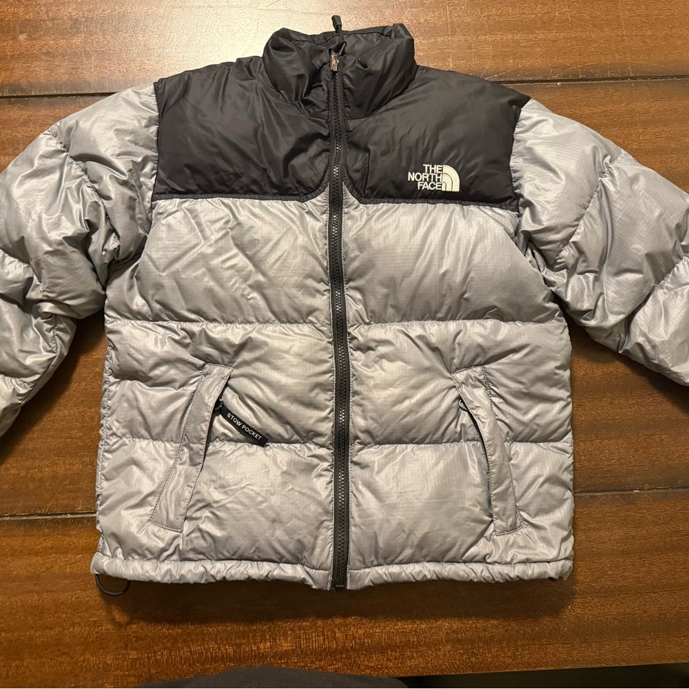 The North Face Kids Puffer Jacket - Black and Gray